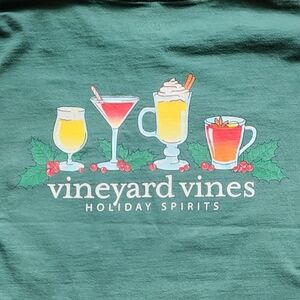 Vineyard Vines Men's Holiday Spirits T-shirt Size M